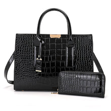 Load image into Gallery viewer, شنطة بنمط جلد التمساح|Crocodile-embossed leather bag
